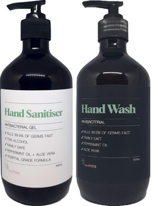 ecoVINE Premium Hand Sanitiser and Hand Wash Bundle(500mL x 2)